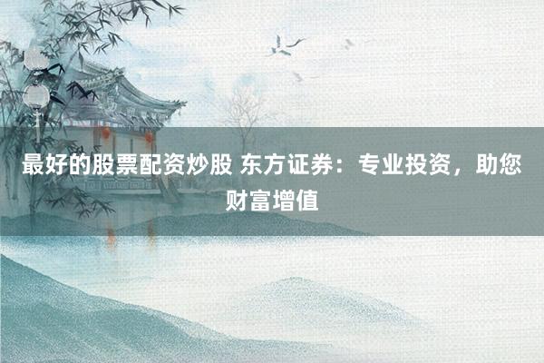 最好的股票配资炒股 东方证券：专业投资，助您财富增值