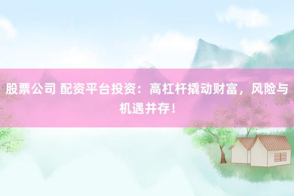 股票公司 配资平台投资：高杠杆撬动财富，风险与机遇并存！